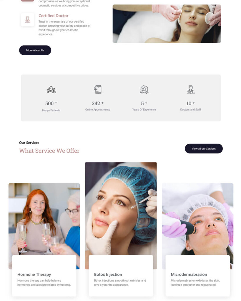 Beauty Spa Website Designed by Web Brewery 2
