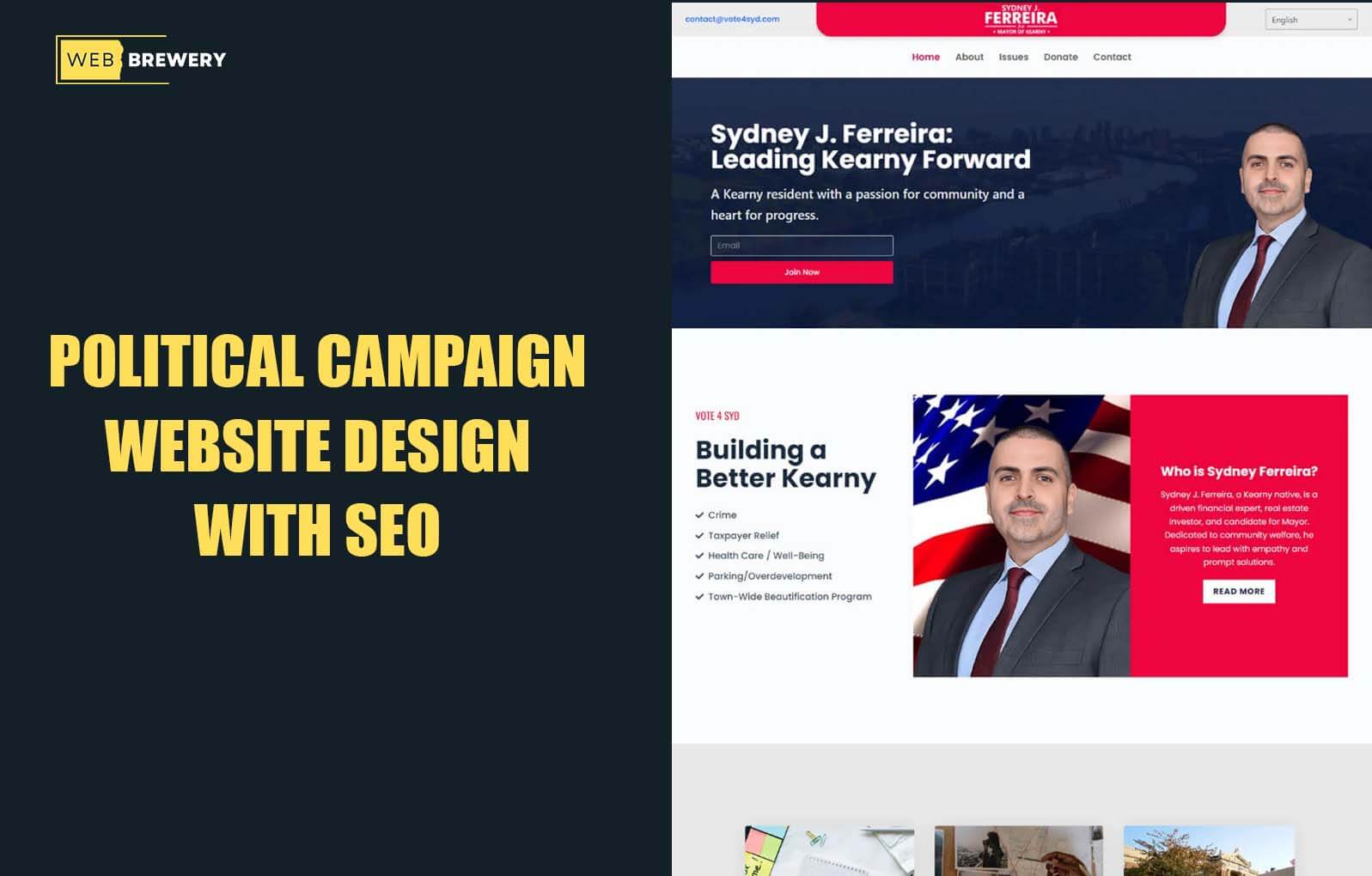 Political Campaign Website