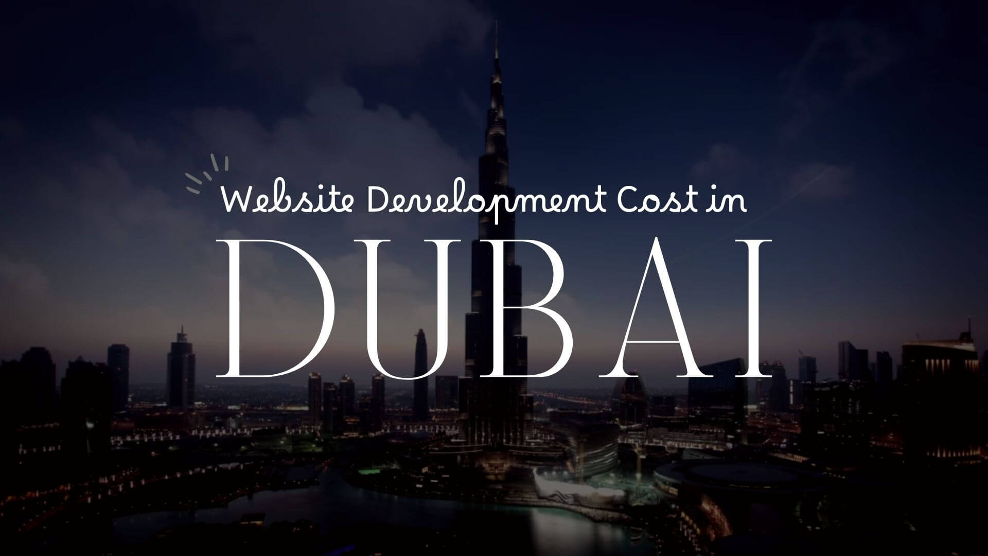 Website Developement Cost in Dubai