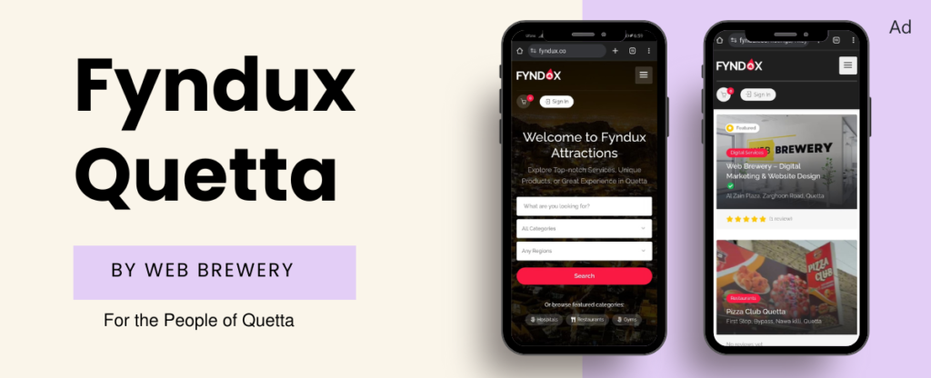 Fyndux Quetta Web Brewery