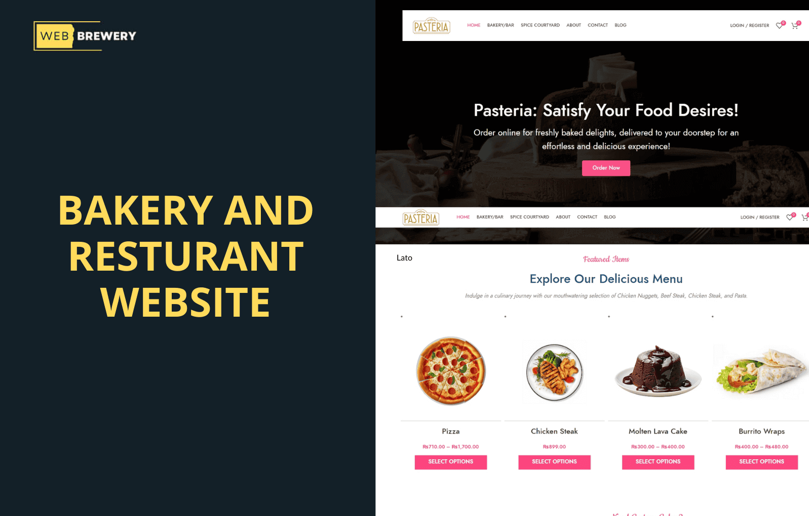 Bakery and Restaurant Website