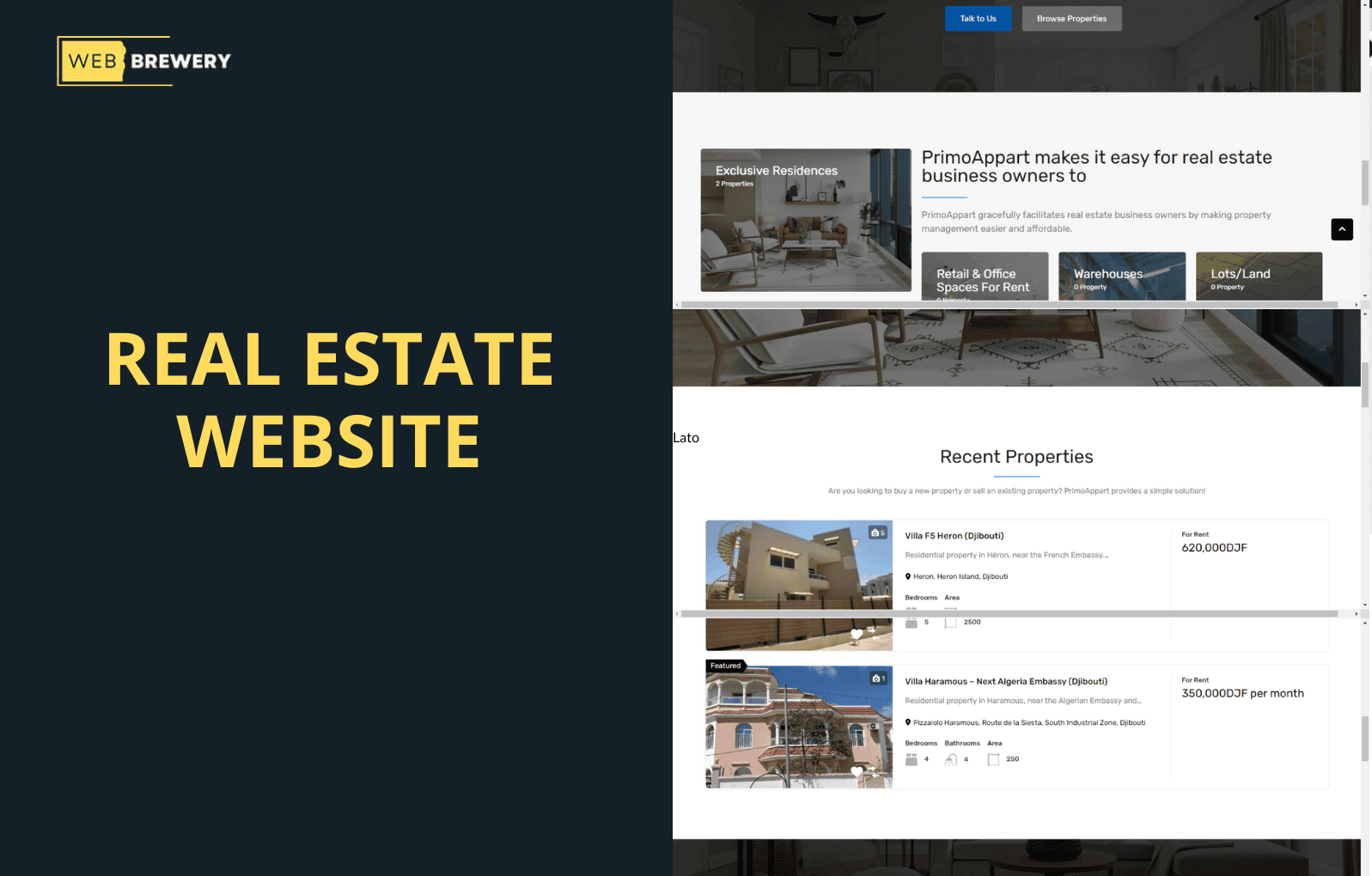 Real Estate Website