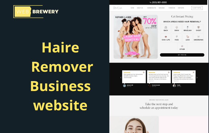 Hair Laser Business website