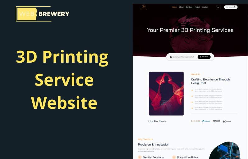 3D Printing Service Website