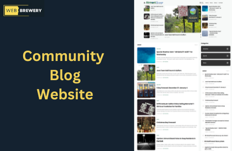 Community Blog Website