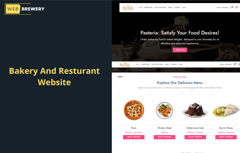 Bakery and Restaurant Website