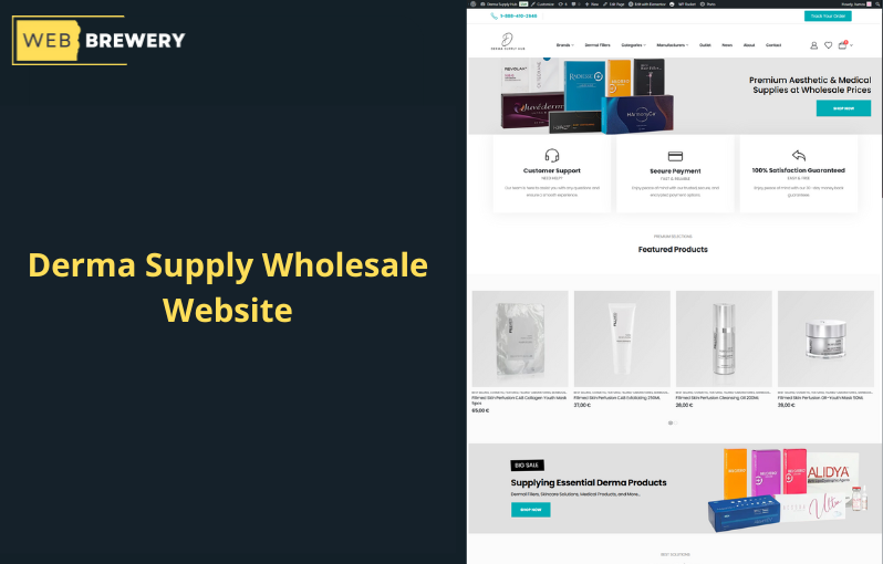 Derma Supply Wholesale Website
