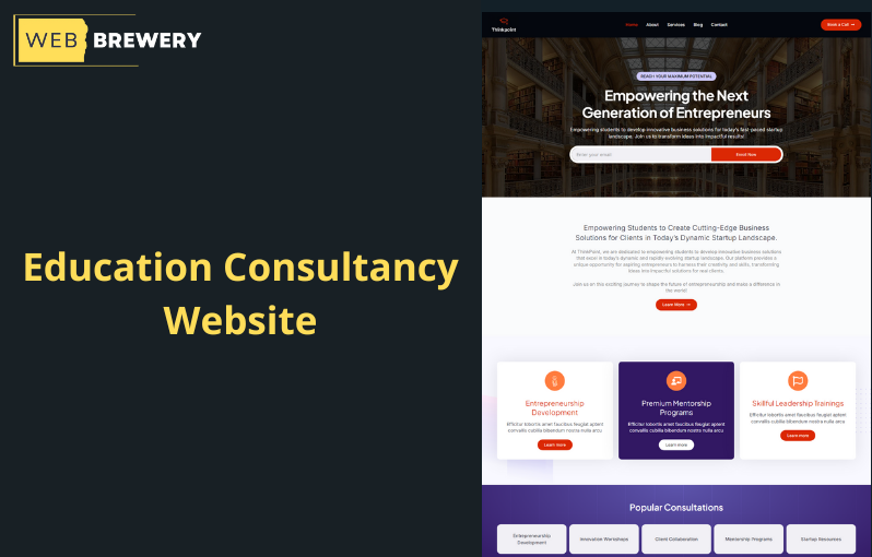 Education Consultancy Website